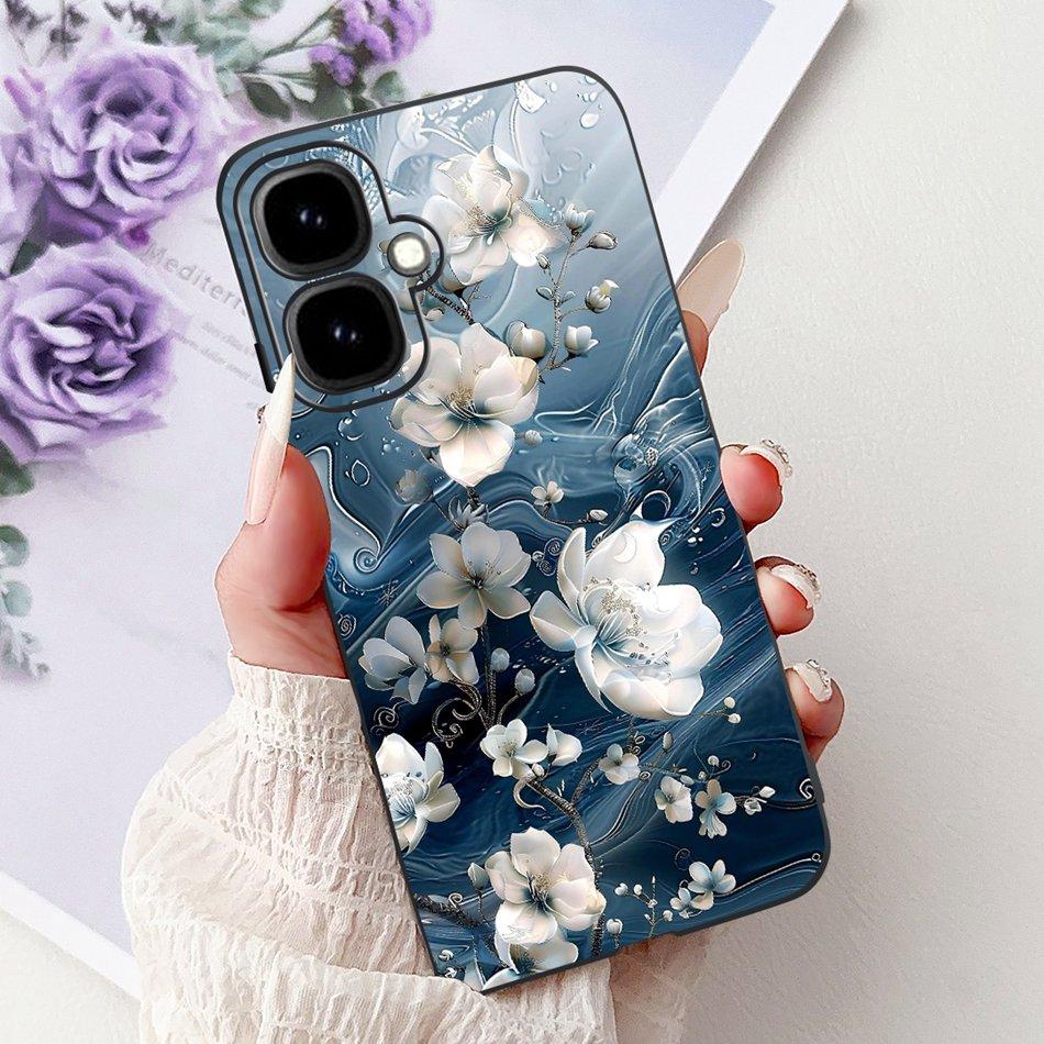 For Infinix Smart 10 2025 Elegant Floral Butterfly Phone Case For Infinix Smart10 Soft Silicone TPU Cases