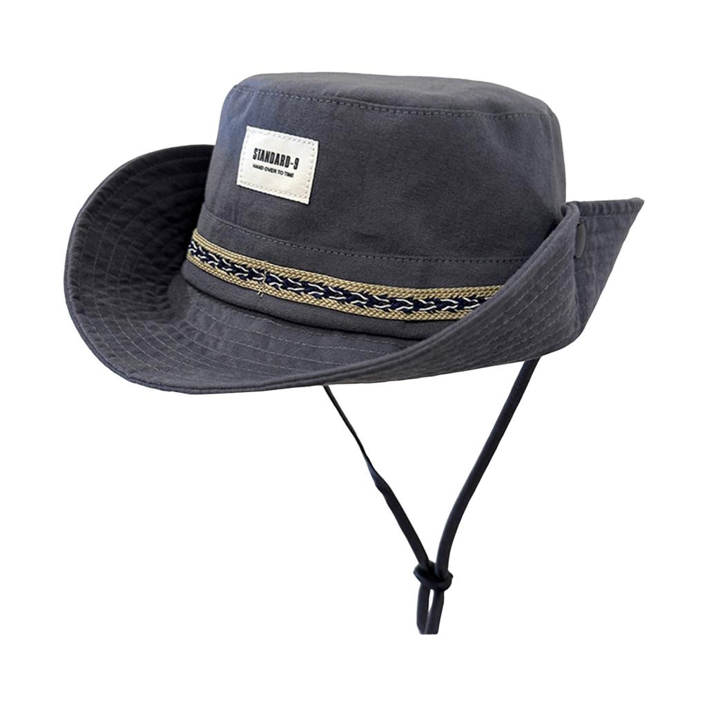 Cowboy Hat Fisherman Hat Summer Hiking Fisherman Hat Ethnic Style Breathable Summer Bucket Hats for Travel Riding