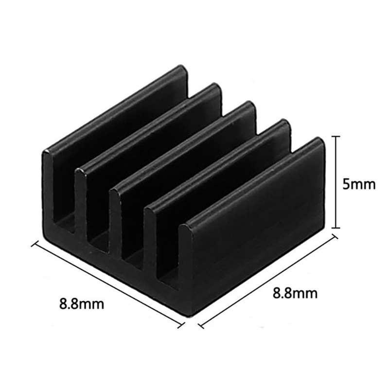 10pcs Aluminum Heat Sink Cooler Cooling Raspberry Pi Heatsink Kit for Computers Raspberry Pi Heatsink