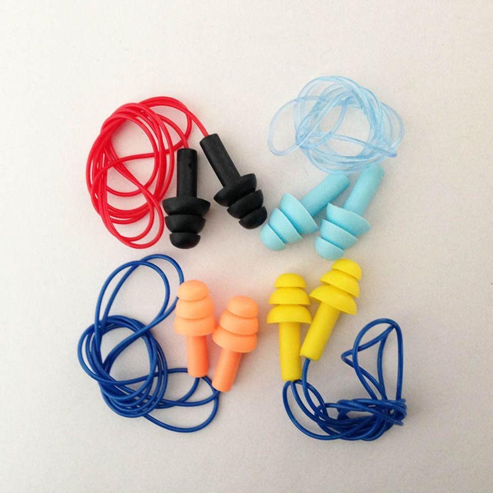 Shower Noise Reduction Box-packed Waterproof Nasal Clip Earplugs Nasal Protection Silicone Earplugs