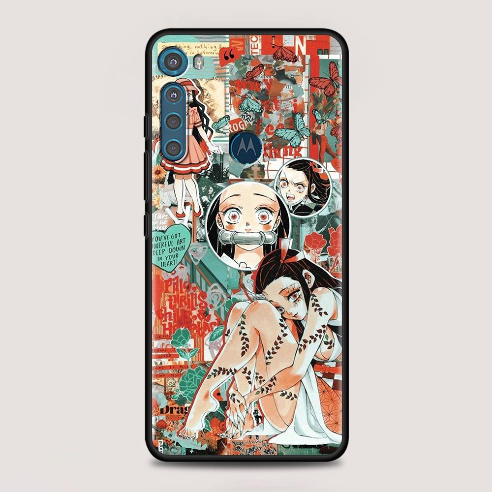 Чехол Kimetsu No Yaiba Demon Slayer для MOTOROLA One Fusion для Moto G10 G9 G8 Plus Play Power One G20 G30 G40 G50 G60 Edge 20