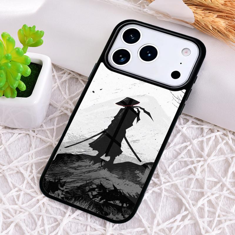 Чехол для телефона Japan Samurai Ninja Ronin для iPhone 17 Air 16 15 11 12 14 13 Pro Max Ударопрочный чехол