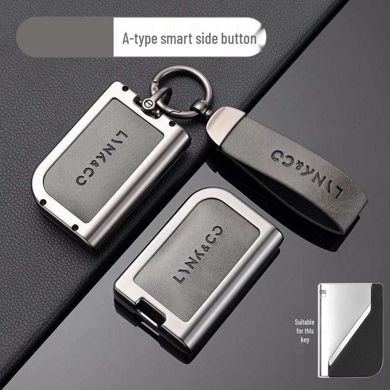 Ключница из цинкового сплава для моделей Lynk & Co - Подходит для Z20, Z10, Co 900 - Премиальный металлический держатель для смарт-карты