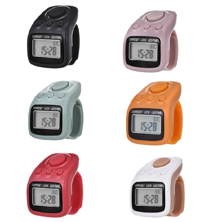 Счетчик тасбиха Счетчик пальцев 6-канальный светодиодный электронный счетчик Кольцо-счетчик Кликеры Портативные сбрасываемые кликеры