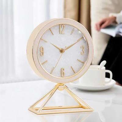 Роскошные металлические настольные часы Круглые цифровые Nixie Бесшумные Уникальные мини-настольные часы Элегантный минималистичный дизайн Нордические часы Милые офисные часы Домашний декор