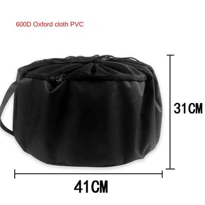 RV Hose Storage Bag Waterproof Drawstring Sewer Hose Carrier Black for Camper Travel Trailer