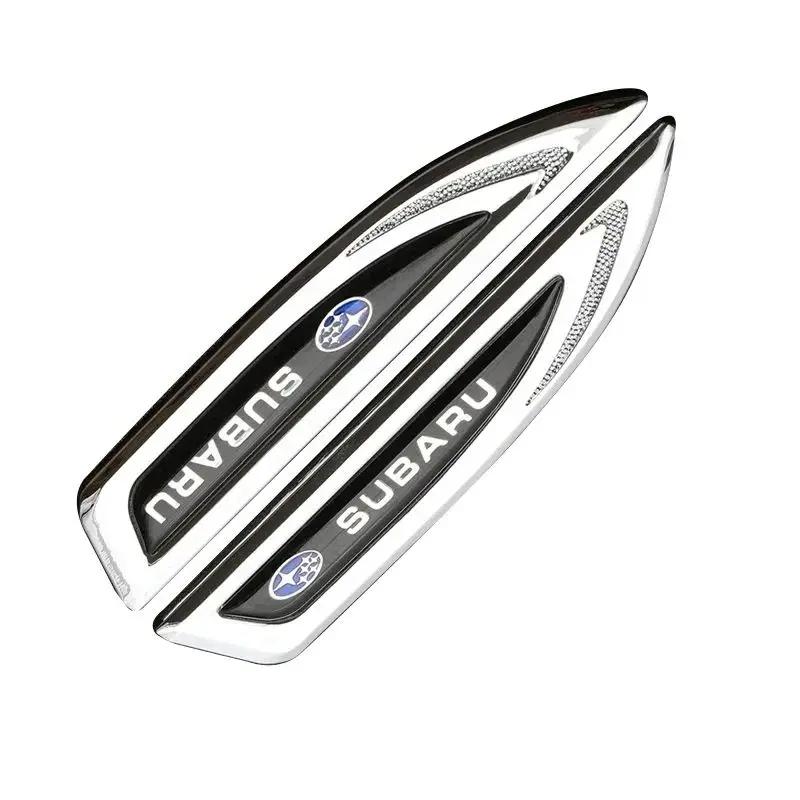 2PCS Car Body Fender Side Emblem Sticker For Subaru BRZ WRX Tribeca Impreza Legacy STI Ascent Levorg Rear Trunk Badge Decals