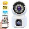 HD Mini Camera Wifi/4g Wireless Dual Lens Dual Screen 4MP IP Cameras Smart Night Vision CCTV Security Monitor