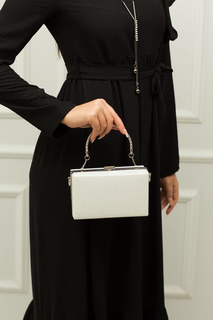 Women's Stylish and Useful Evening Dress Bag Women's Platinum Silvery Evening Dress Bag