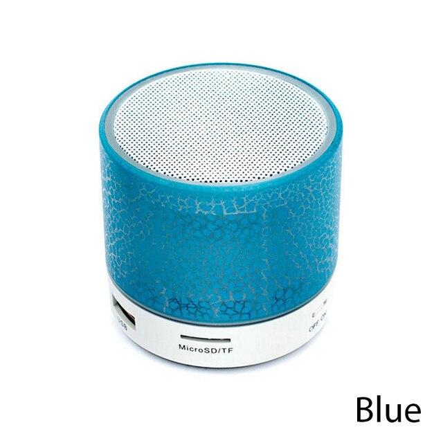 Portable Mini Wireless Bluetooth Speaker with Built-in Mic Handsfree TF Card Dazzling Crack Colorful LED Bluetooth 4.1 HD Sound
