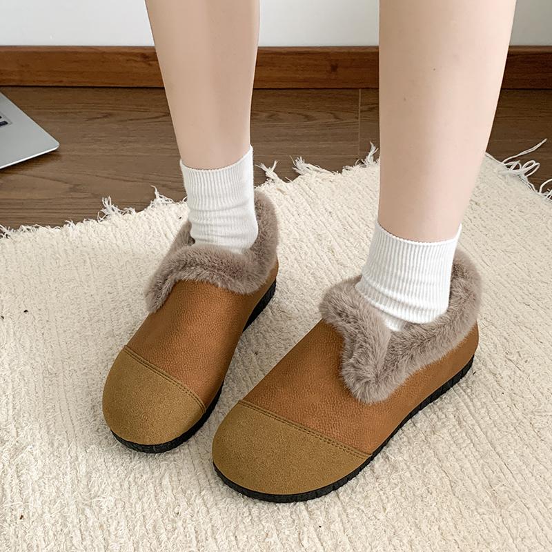 Женская зимняя обувь, роскошные, горячие, теплые, туфли на плоской подошве, женские, тренд 2024 года, удобные, из искусственной кожи, повседневные, для отдыха на природе, зимние туфли
