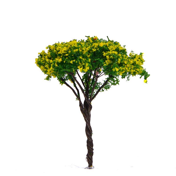 3D-имитация розового цветочного дерева — креативное искусственное дерево для самостоятельного ландшафтного дизайна и микросадоводства с небольшими кукольными украшениями.