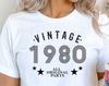 Vintage Birthday Shirt, Born 1980 Shirt, Legendary 43rd Birthday T-Shirt, Limited Edition 43rd Bday Gift, Personalized Any Year B-Day Shirt