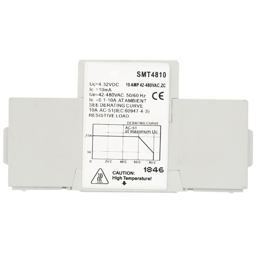 SMT48 Din Rail Solid State Relay Board DC Control AC SSR Реле Коммутационный Модуль(SMT4810)