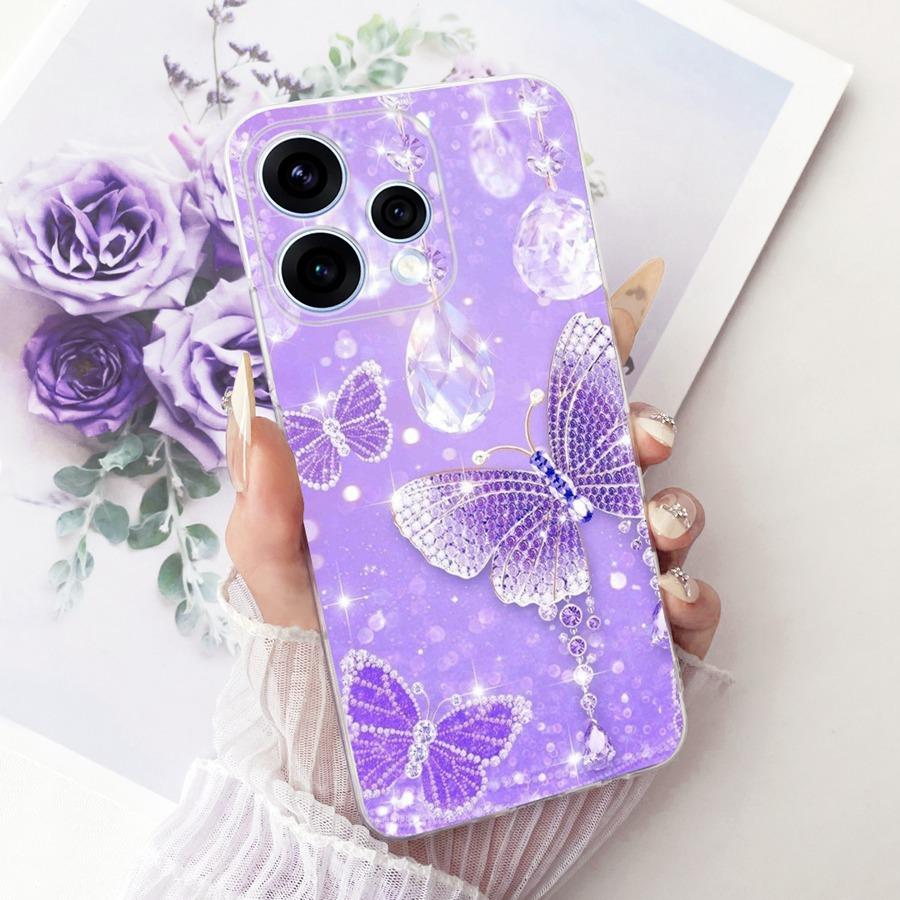 Чехол для OPPO Reno15 Reno 15F Милый Кот Расписной ТПУ Чехол для Телефона для OPPO Reno15 F Reno 15 CPH2825 Защитный Мягкий Силиконовый Capa