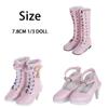 Fashion 7.8CM Doll Wearing 1/3 Differents Color 60cm Doll Boots Fabric Shoes Play House Accessories