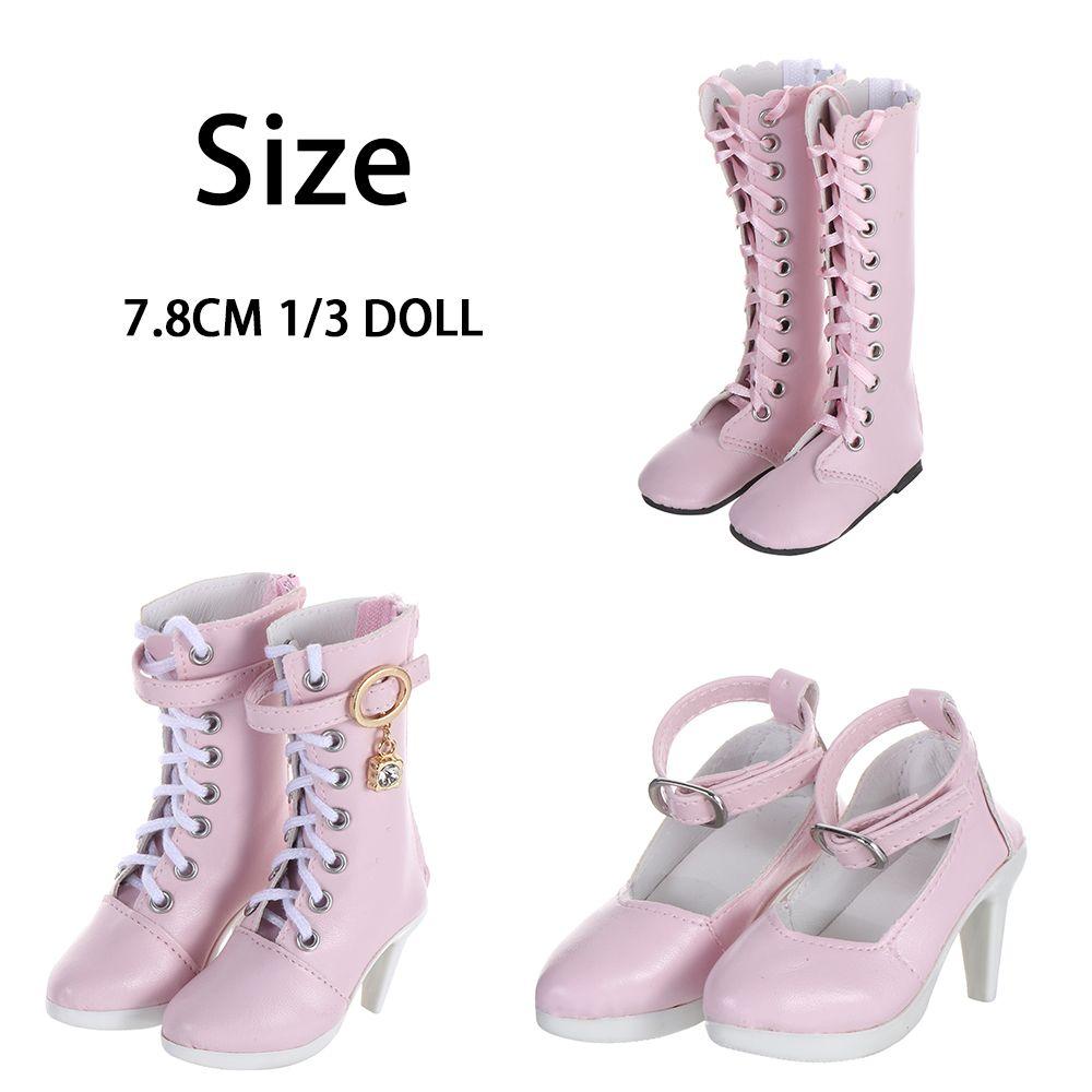 Fashion 7.8CM Doll Wearing 1/3 Differents Color 60cm Doll Boots Fabric Shoes Play House Accessories