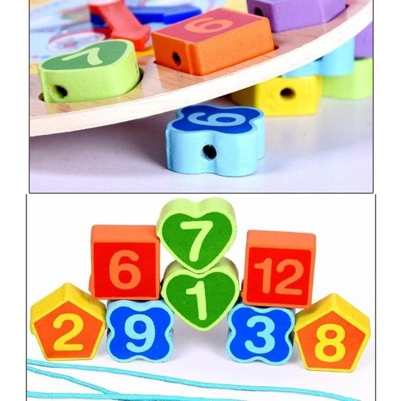 Simingyou 4 модели пазлов 1 шт. животные мультфильм обучающая игрушка детские цифровые деревянные часы