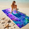 1Pc Fantasy Deer Forest Beach Towel Quick Dry Multiuse For Beach Pool Gym Yoga Home Travel Christmas Halloween Xmas Gift Eg19