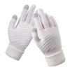 Winter Gloves for Women Elastic Touch Screen Warm Gloves Thermal Knit Fleece Lined Gloves for Cold Weather