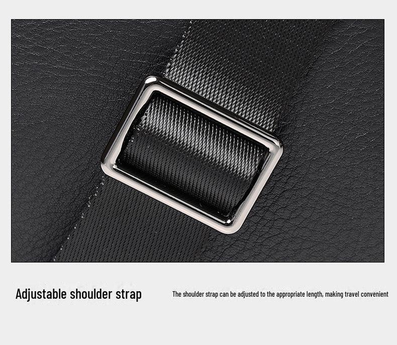 2024 Мужская универсальная модная сумка-мессенджер из коровьей кожи - маленькая, повседневная, удобная для мобильного телефона