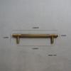 Nordic Modern Brass Knurled Handle for Drawers, Wardrobe, and Cabinets