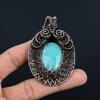 Amazonite Pendant, 999 Copper Wire Wrapped Pendant Handmade Gemstone Jewelry, Gifts For Wife Brand New Pendant