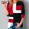 Women's Fashion Casual Autumn Winter Long Sleeve O-Neck Blouses & Shirts