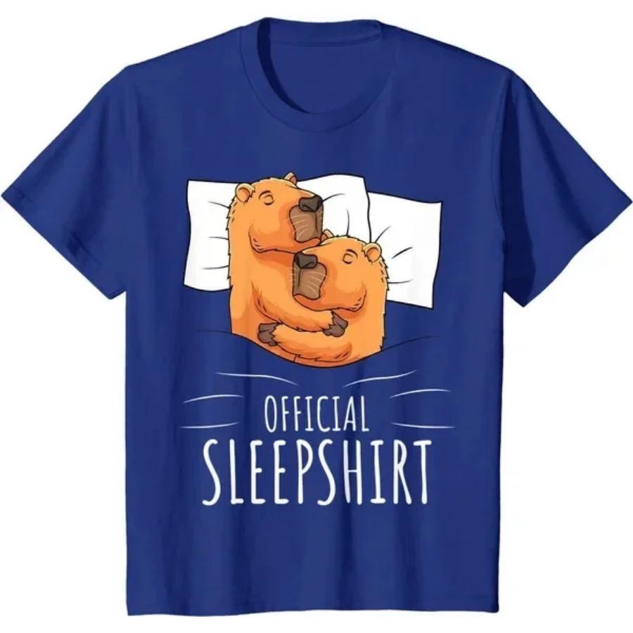 Хлопковая футболка Calling Tees Забавная капибара Грызун Любитель животных Юмор Футболка Женская Мужская Летняя Повседневная Круглый вырез Короткий рукав Топы