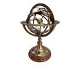 Antique Brass Engraved Armilary 12'' Tabletop Nautical Sphere World Armillary