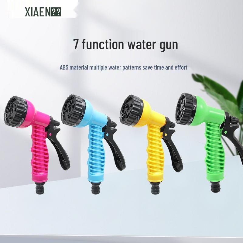 Multifunctional High-Pressure Car Wash and Garden Water Hose Gun with 7 Spray Settings