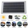 10W 18V/5V Solar Panel Dual USB Direct Current Outdoor Camping Hiking Cycling Power Bank Mobile Phone Emergency Charger Polycrystalline Solar