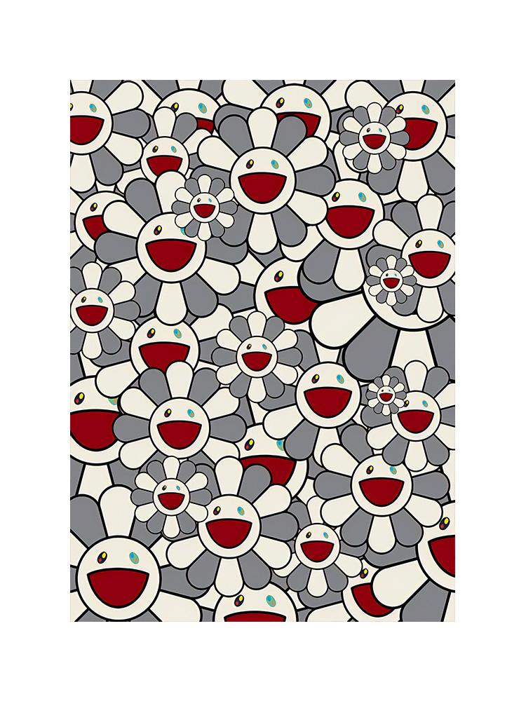 Abstract Colorful Smile Sunflowers Cartoon Posters Prints Canvas Painting Kawaii Pop Art For Kid Bedroom Home Decor Cuadros