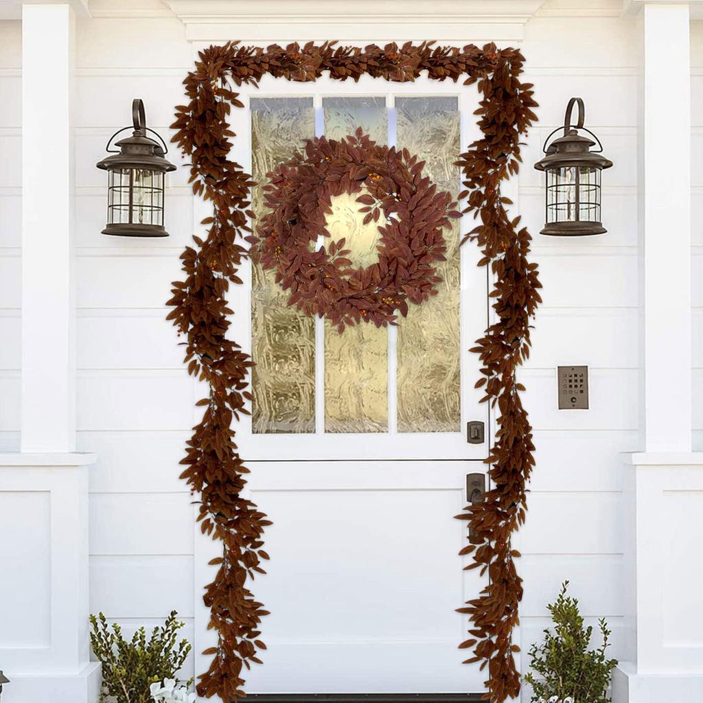 Рождественский ротанг, зашифрованные рождественские украшения из ротанга, дверные украшения из ротанга, 9 футов 50 лампочек