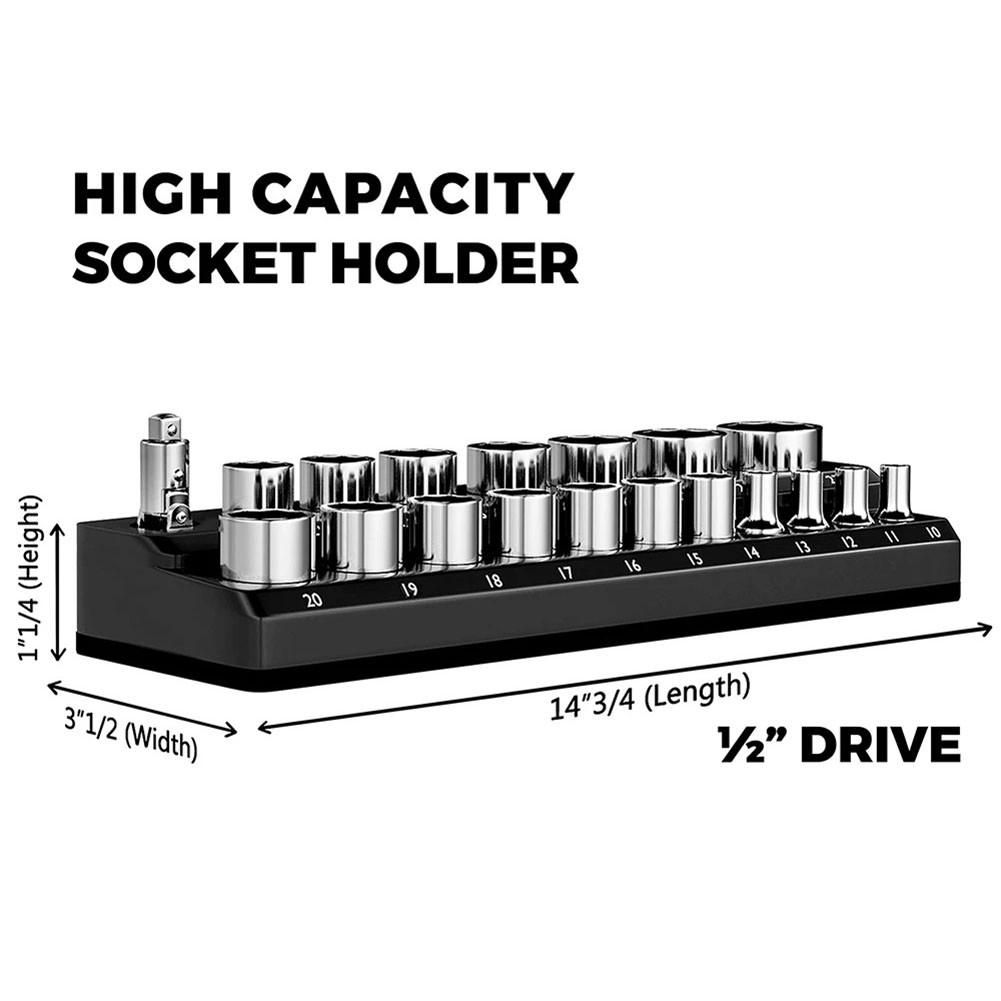 Magnetic Socket Organizers Metric Socket Holder Socket Holder Unused