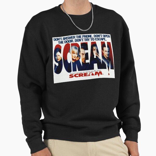Unisex Cotton Sweater Pullover Hoodie Printed Sweater Scream Horror Movie Original Pullover Sweatshirt Casual Long Sleeve Sweatshirt