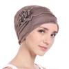 Comfort Flower Turban Scarf Cap Turban Hats Cancer Chemo Beanies Cap Headwrap Headwear Women  Hijab