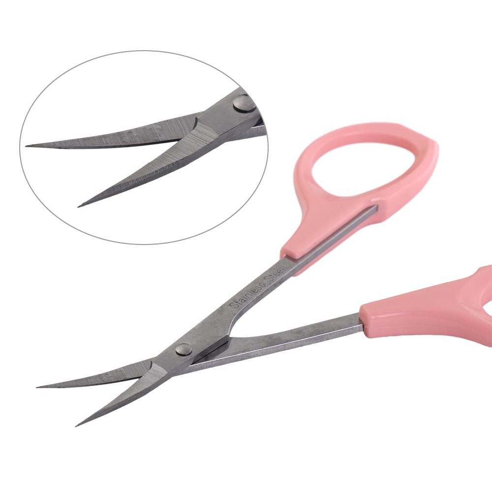 Многофункциональные прямые изогнутые кончики ножниц из нержавеющей стали с круглой головкой для волос в носу Красота