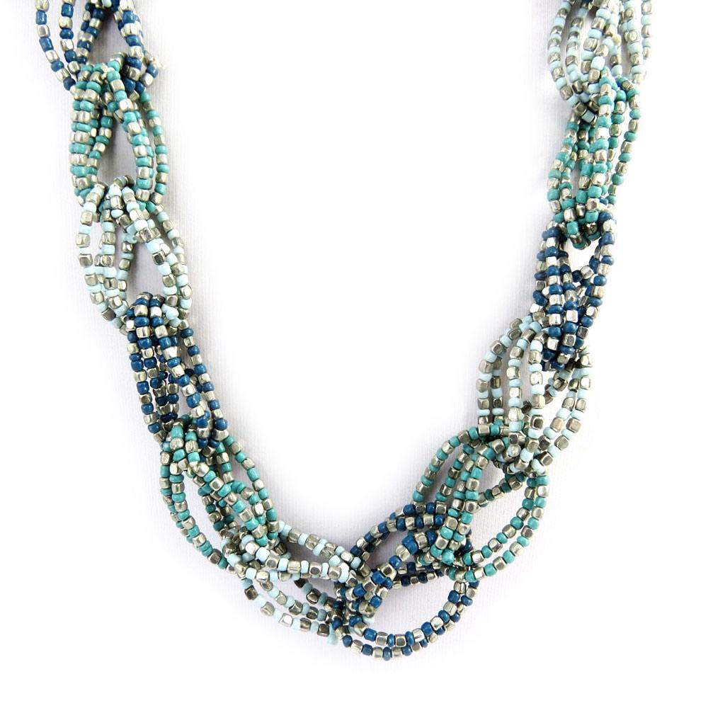 Les Trésors De Lily [L7966] - Designer Long Necklace 'Kilimanjaro' Turquoise Green