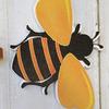 3Pcs/Set Multi-color Honeycomb Creative Wooden Pendant Bee Day Decor Bee Honey Outdoor Garden Decoration for Yard