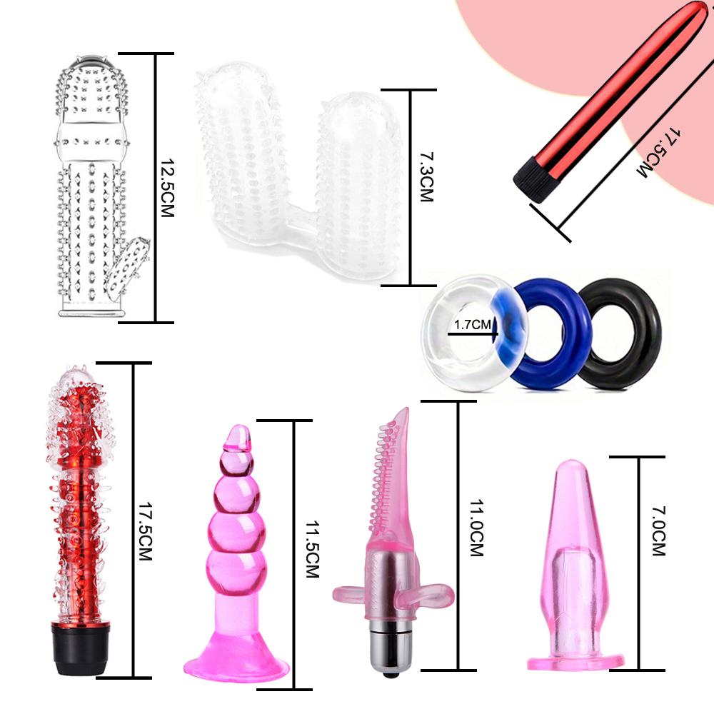 11PCS Butt Plug Set Anal Plugs Penis Ring BDSM Sex Toys for Couples
