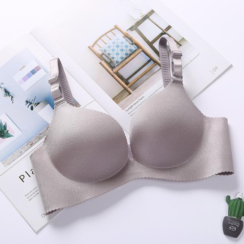 Толстые и тонкие модели без стального кольца, маленькая грудь, нижнее белье для девочек, регулируемый бюстгальтер в сборе, цельный бюстгальтер без маркировки