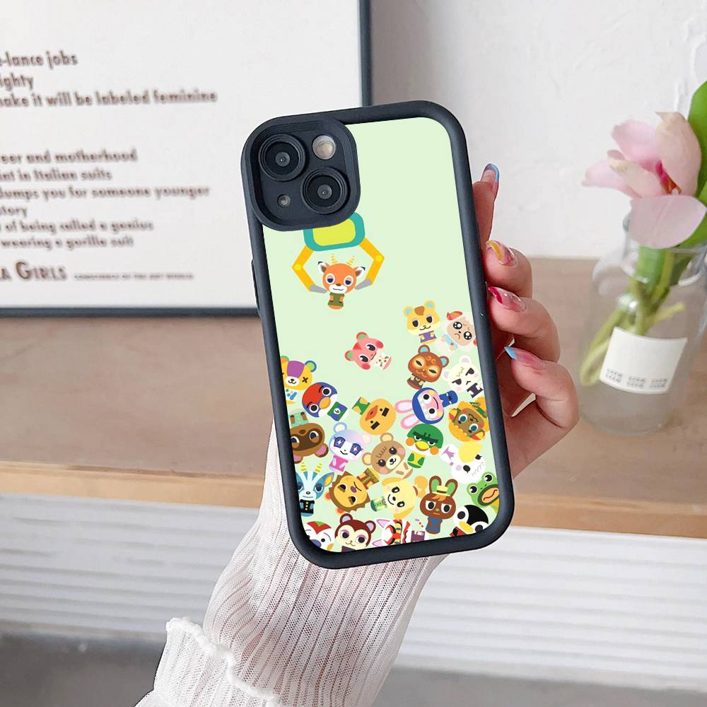 Game A-Animal C-C-Crossing Silicone Soft Phone Case For IPhone 17 16 15 14 Plus 13 12 Mini 11 Black Cover