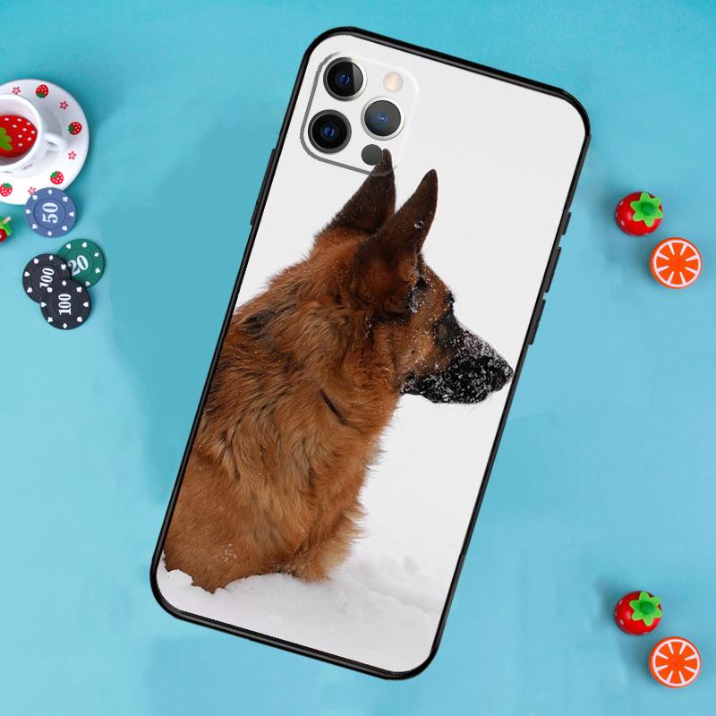 German Shepherd Dog Phone Case For iPhone 17 Air 15 14 13 12 11 16 Pro Max 13 12 mini 15 16 Plus 16e Cover Funda