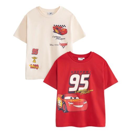Cars Boys Lightning McQueen Short-Sleeved T-Shirt (Pack of 2)