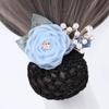 Korean Style Pearls Crochet Bun Net Bun Snood Rose Lace Hair Net  Office Lady