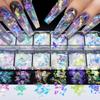 12 Grids Box Irregular Highlight Mermaid Cellophane Fragments Nail Sequins Shiny Flakes Nail Art Decoration