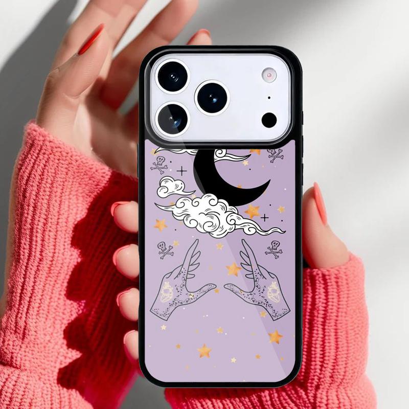 Чехол для телефона с рисунком Луна Колдуньи Таро для iPhone 17 Air 16e 15 14 13 Pro Max Задняя крышка для 12 11 Pro Coque
