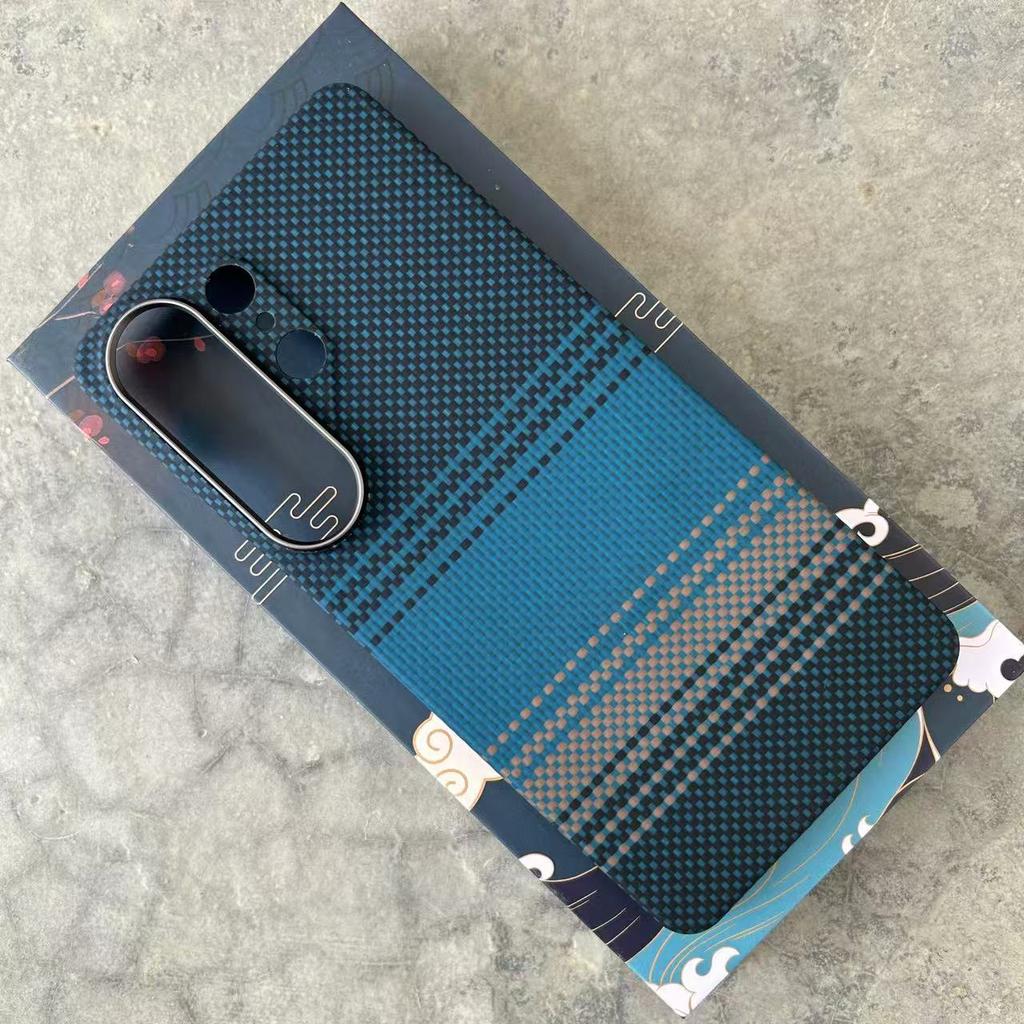 Магнитный чехол из Кевлара для Samsung Galaxy S26 Ultra Тонкий ударопрочный защитный чехол из арамидного волокна Magsafe Беспроводная зарядка