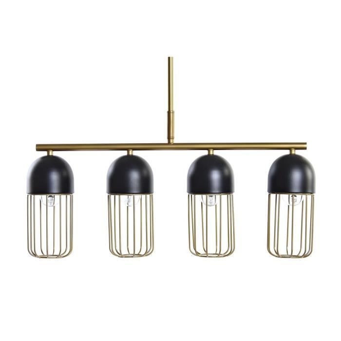 Suspension - Noir Doré - 220V - 50W - 60x11x26cm - Métal - Intérieur